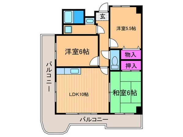 カワデンセントリックハイツの物件間取画像